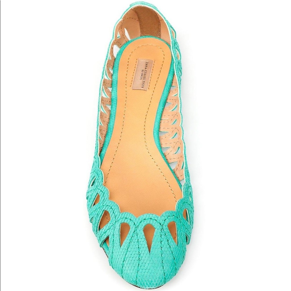 Zara Cutwork Ballerinas